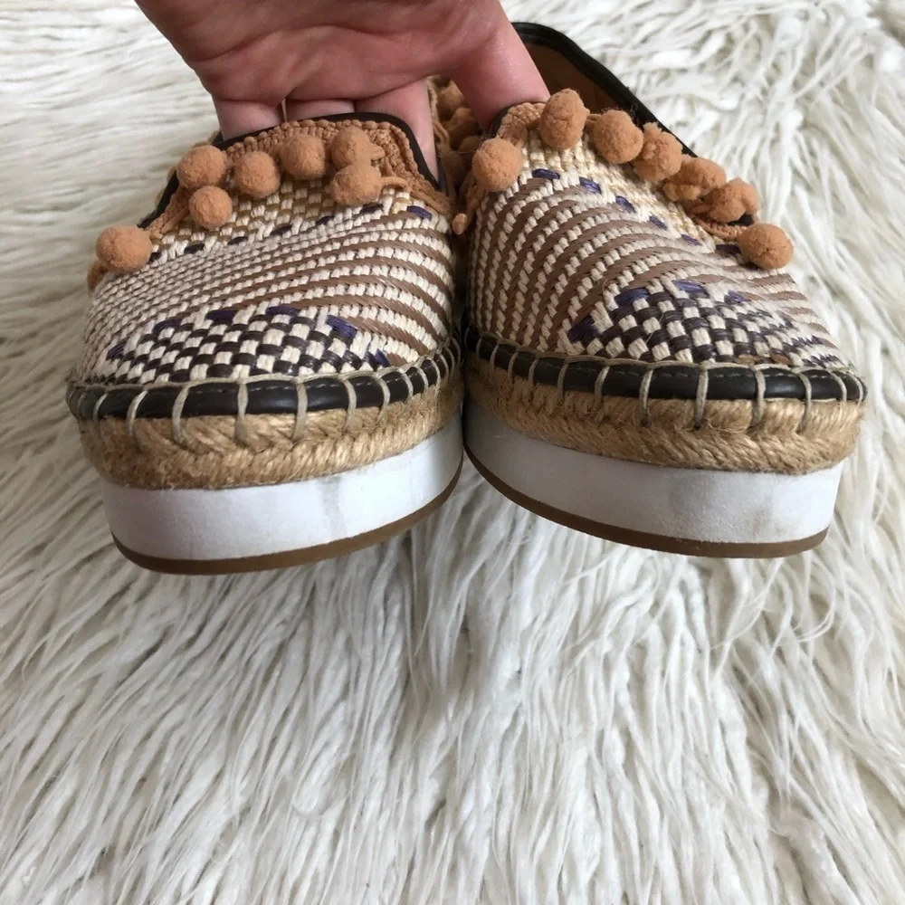 Sondra Roberts Ellie Pompom Platform Espadrille